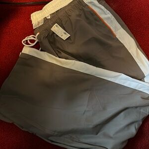 Avenue- walking- jogging pants. 26/28 .Nwt Brown- white -orange pinstripe